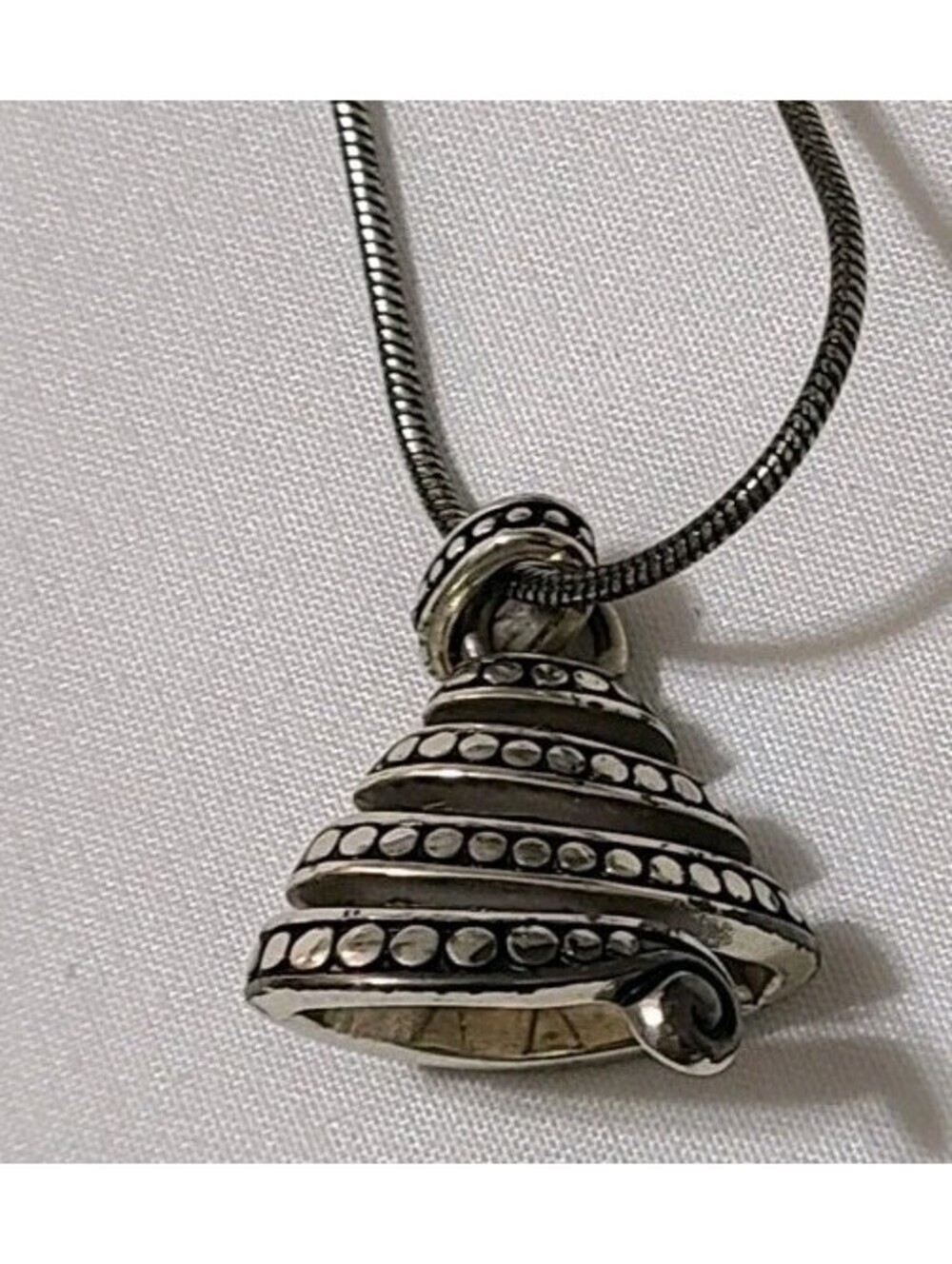Brighton Silver Tone Necklace, Enamel - Christmas Tree Pendant